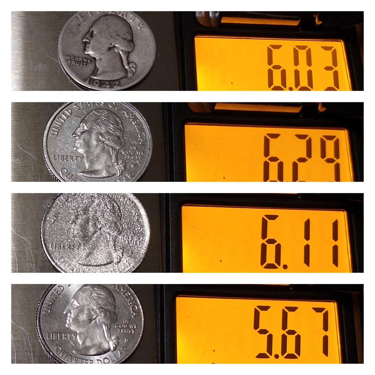 HOW MUCH DO QUARTERS WEIGH?