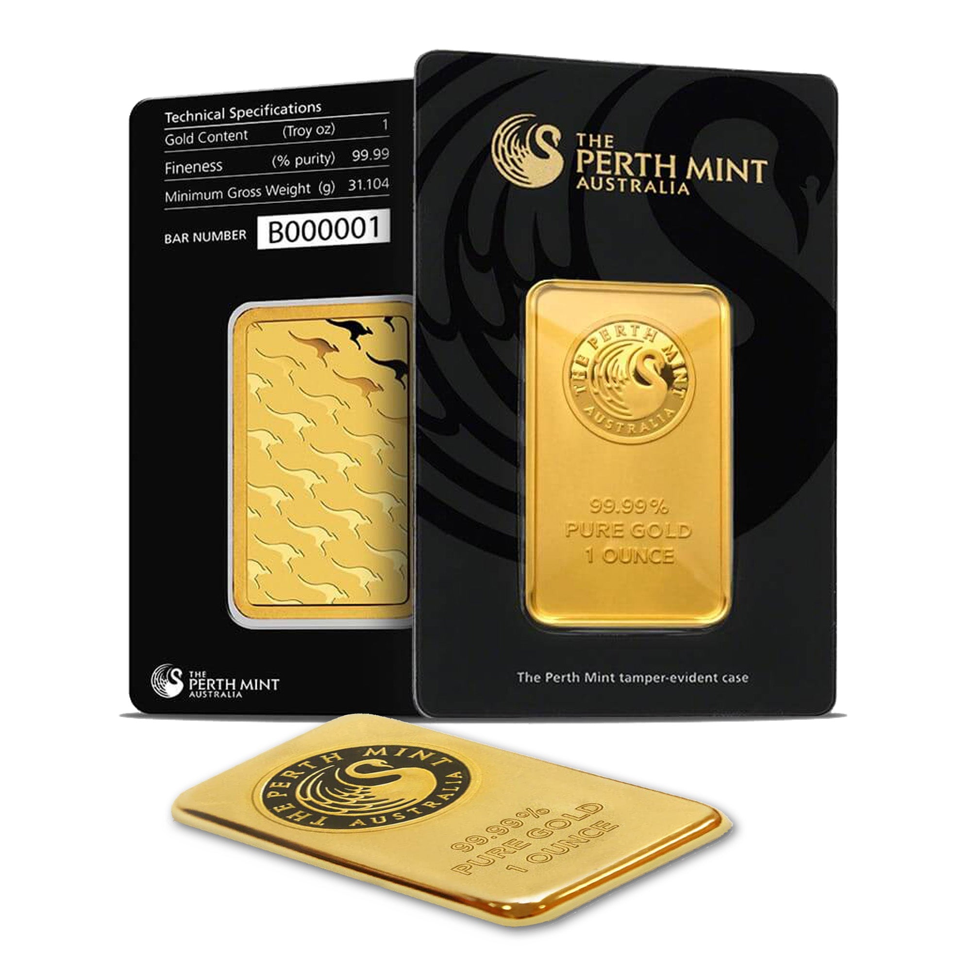 1 oz. Gold Bar (Various Mints)