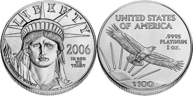 1oz Platinum American Eagle (Random Year)